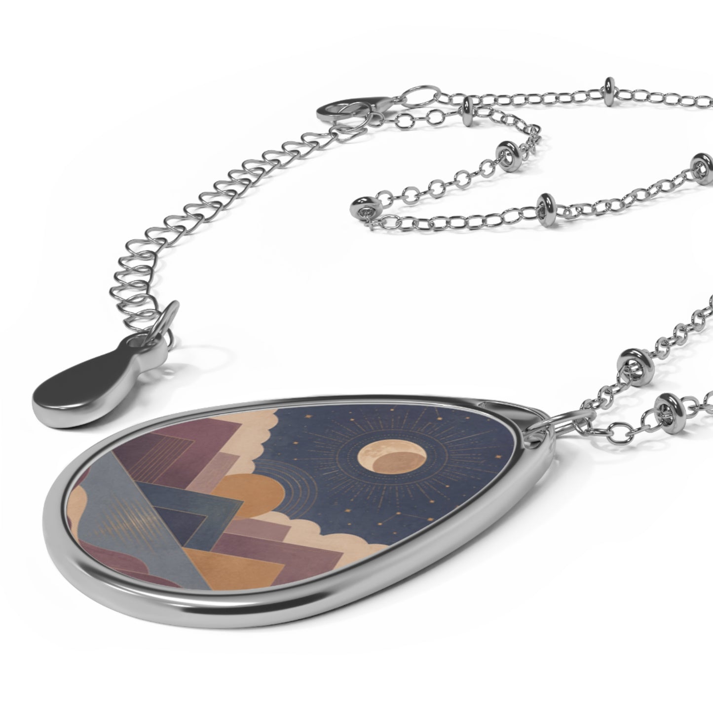 Celestial Vale Oval Necklace