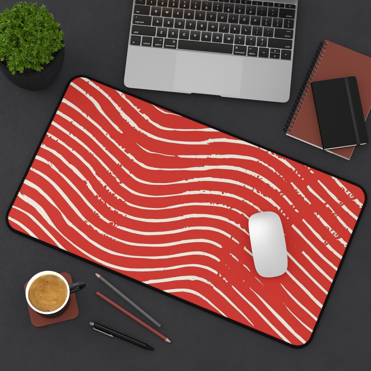 Scarlet Tide Desk Mat