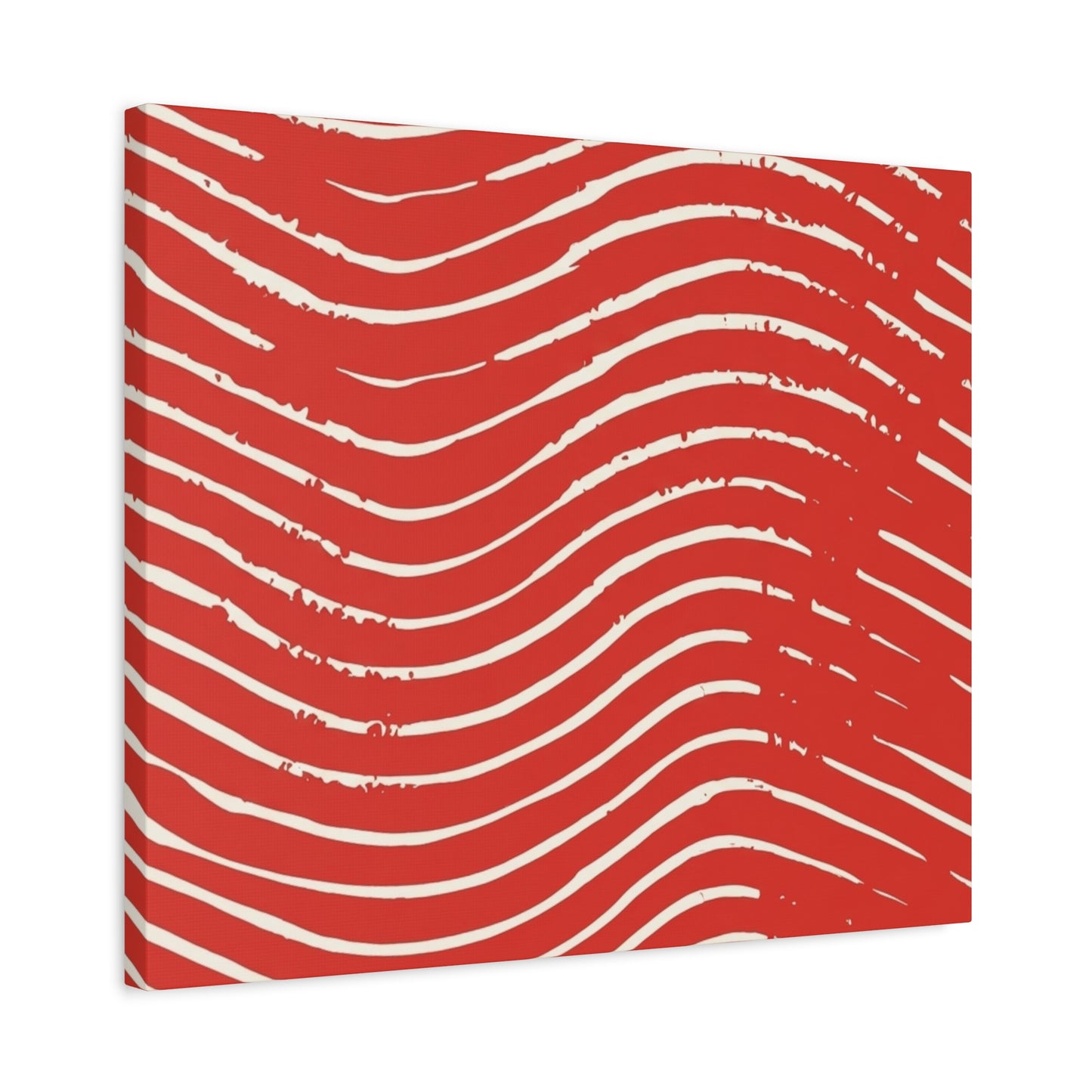 Scarlet Tide Stretched Canvas Wall Art
