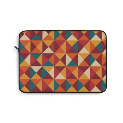 Geometric Pattern Laptop Sleeve: Stylish Protection for Laptops, Tech Accessories, Gift for Students, Unique Design, Colorful Geometry