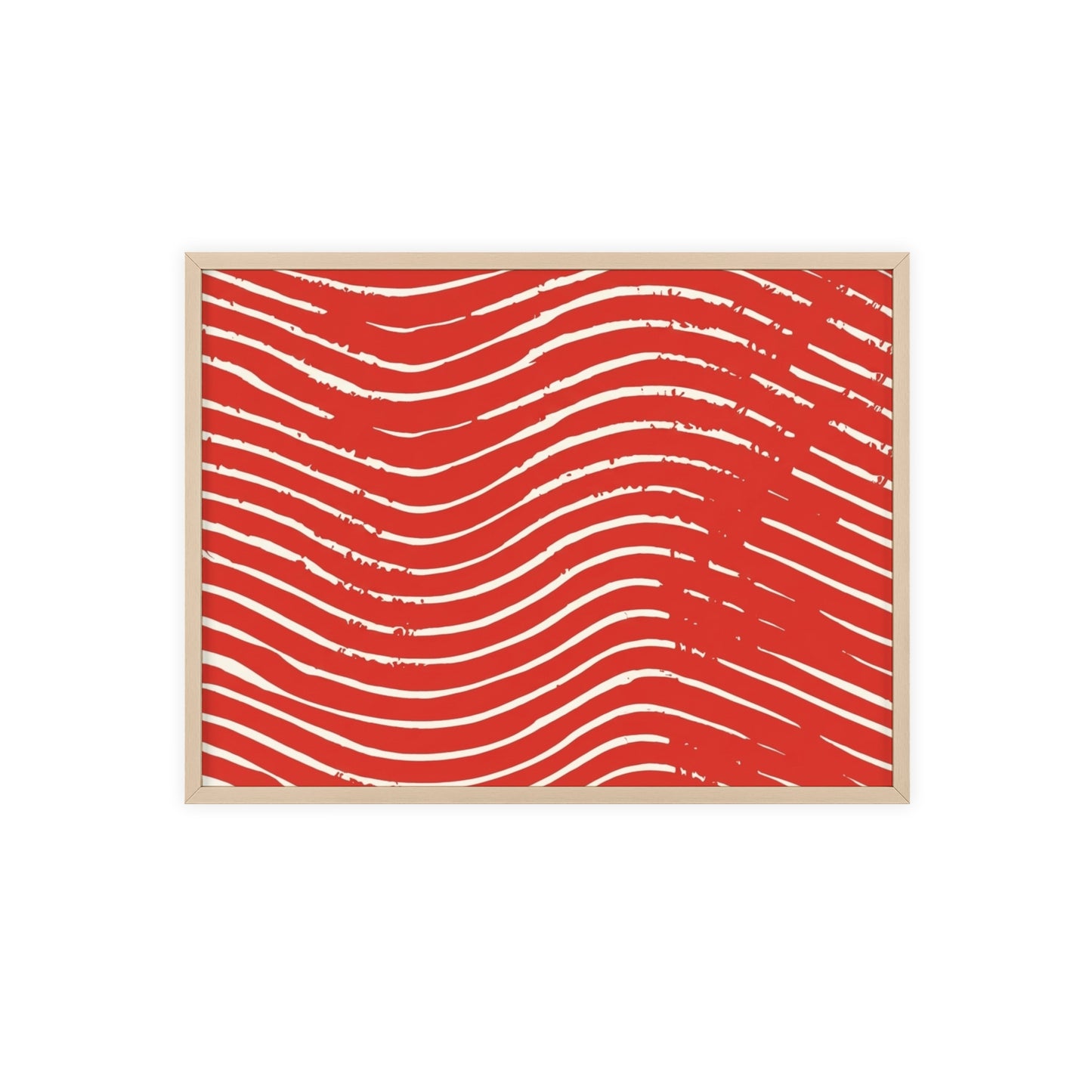 Scarlet Tide Wood Framed Posters