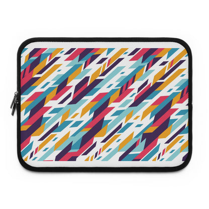 Colorful Geometric Laptop Sleeve | Vibrant Tech Accessory for Students, Professionals, College, Birthday Gift, Everyday Use