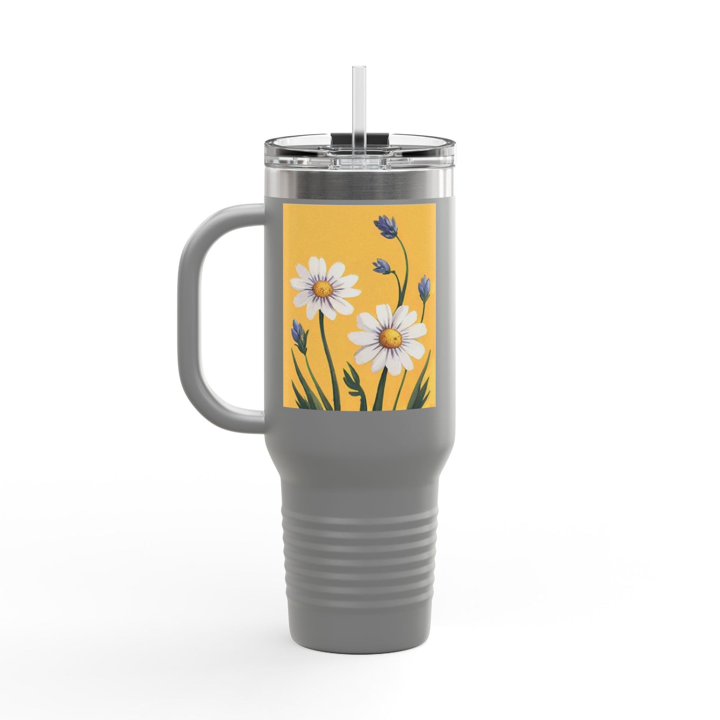 Spring Daisies 40oz Insulated Travel Mug
