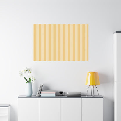 Buttercup Stripe Stretched Canvas Wall Art