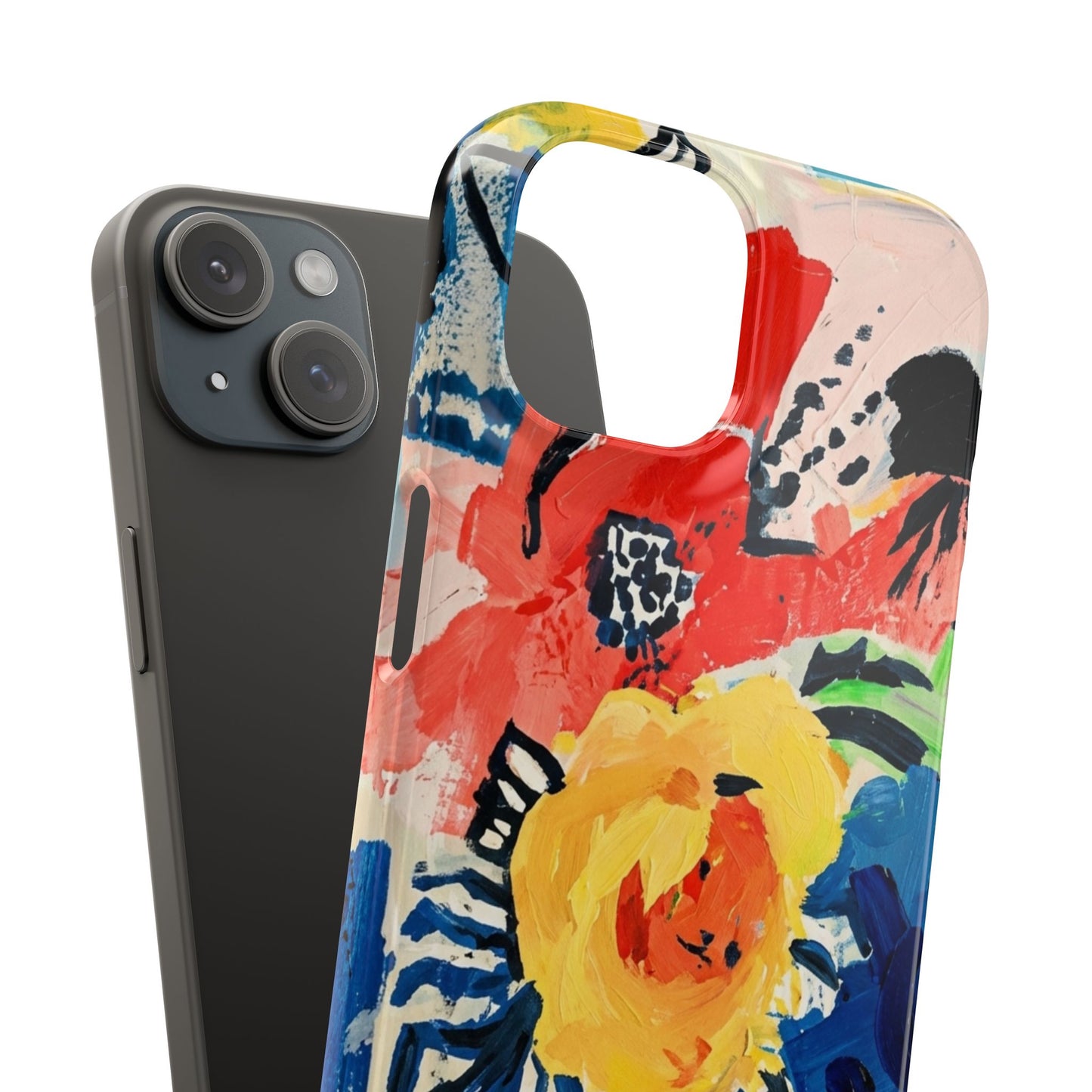 Abstract Flora Snap Phone Case