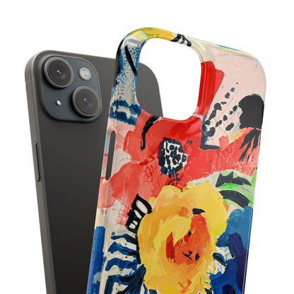 Abstract Flora Snap Phone Case