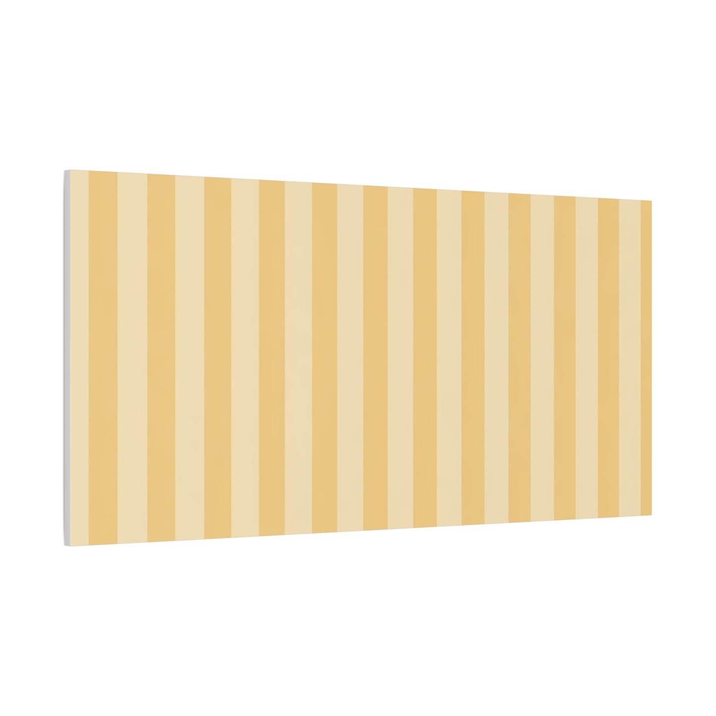 Buttercup Stripe Stretched Canvas Wall Art