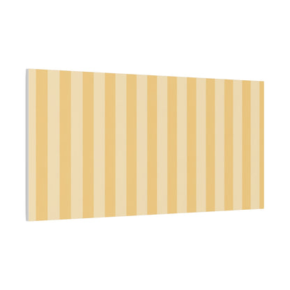 Buttercup Stripe Stretched Canvas Wall Art