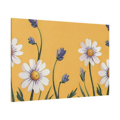 Spring Daisies Stretched Canvas Wall Art