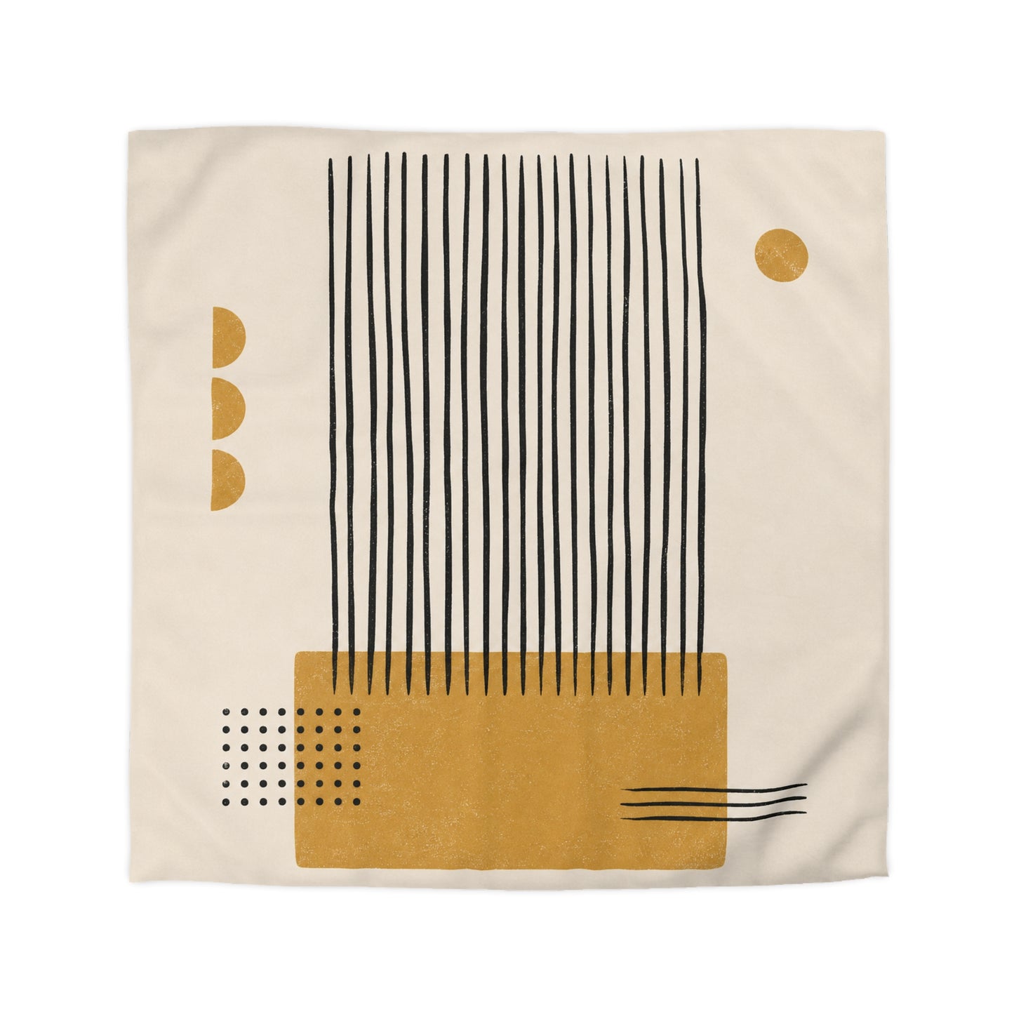 Ochre Cadence Microfiber Duvet Cover