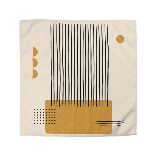 Ochre Cadence Microfiber Duvet Cover