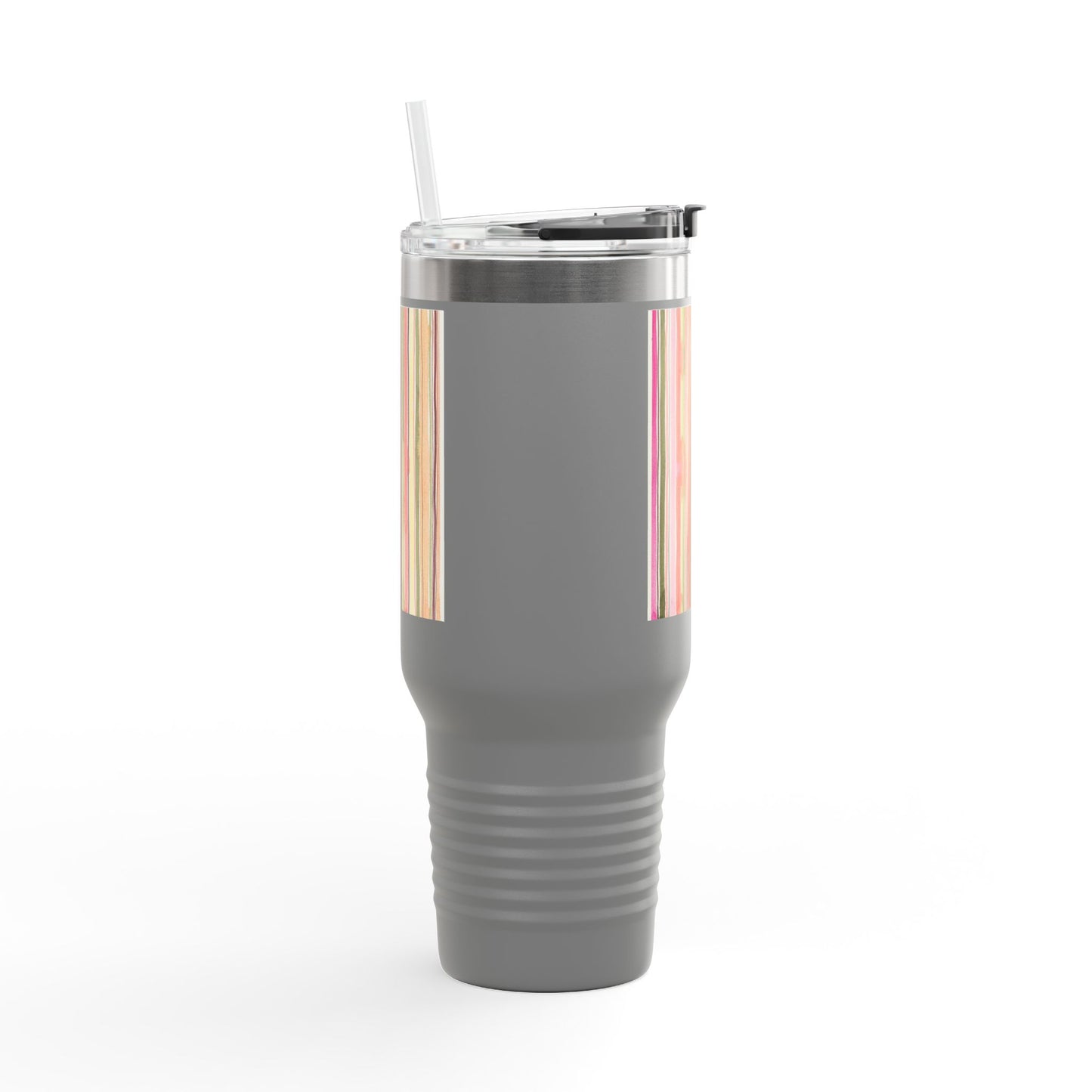 Summer Stripe 40oz Insulated Travel Mug