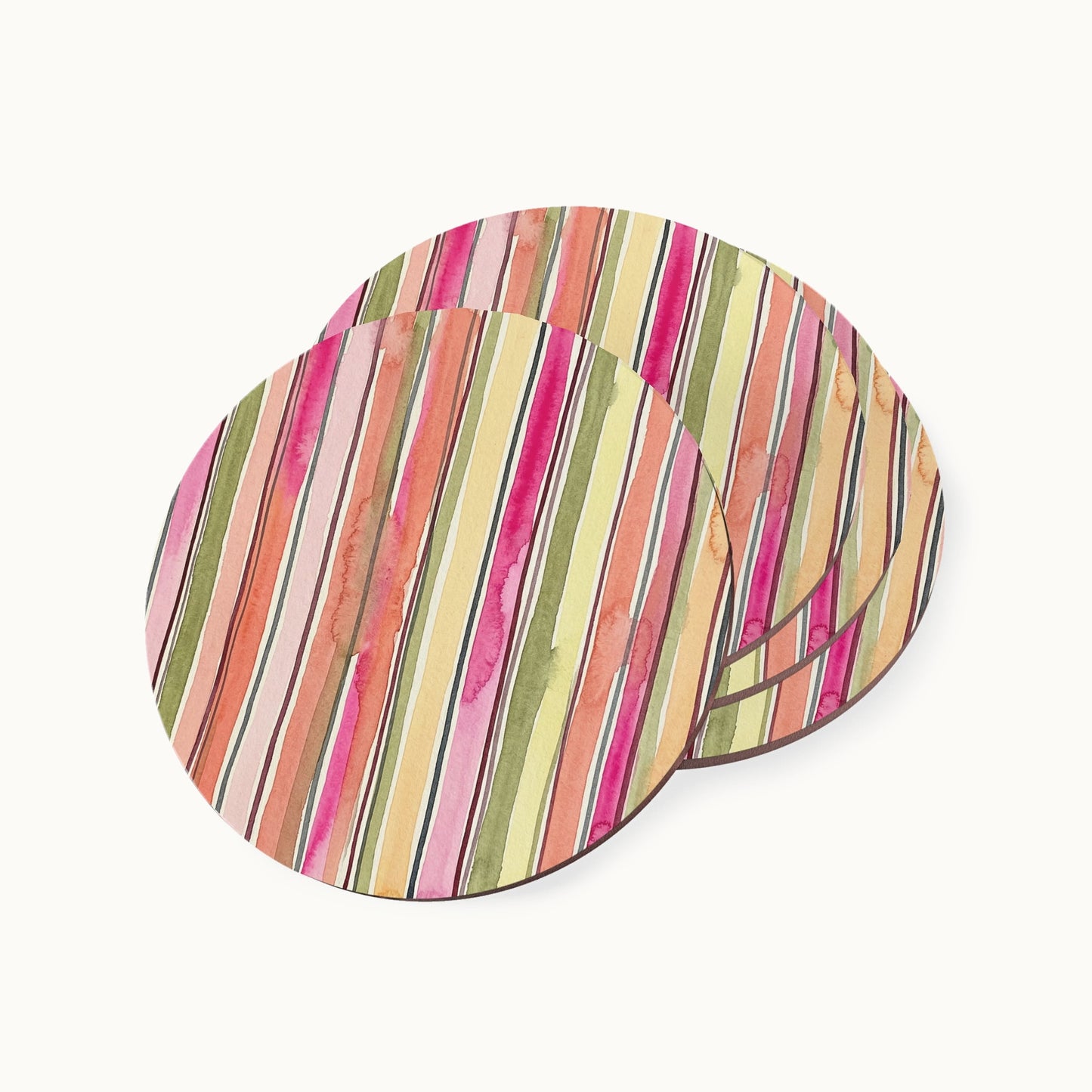 Summer Stripe Coasters
