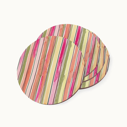 Summer Stripe Coasters