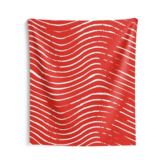 Scarlet Tide Wall Tapestry