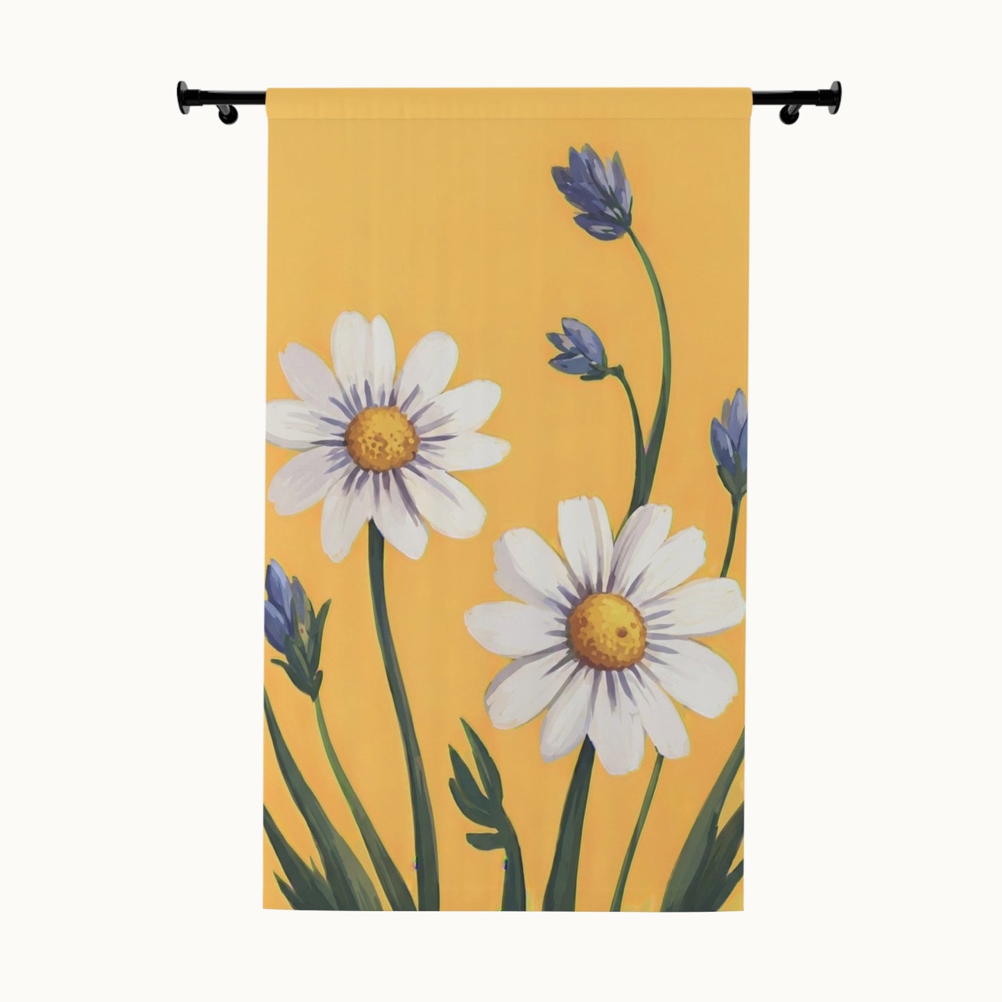 Spring Daisies Window Curtain