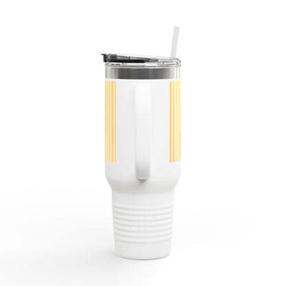 Buttercup Stripe 40oz Insulated Travel Mug