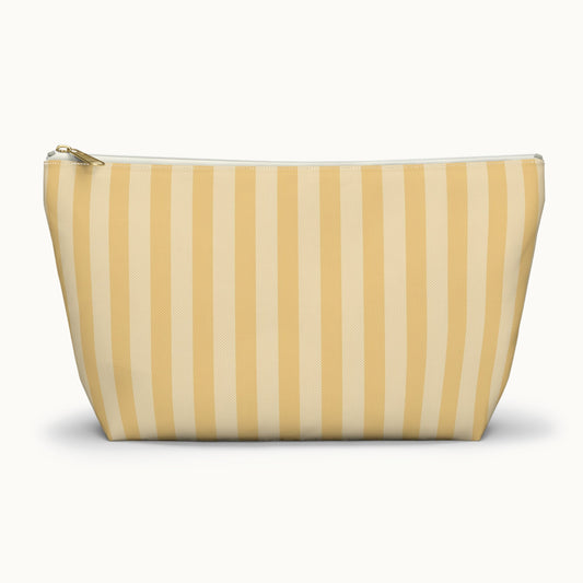 Buttercup Stripe Accessory Pouch with T-bottom