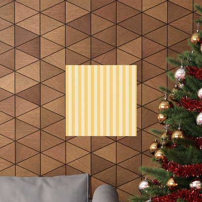 Buttercup Stripe Art Poster