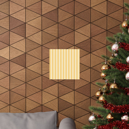 Buttercup Stripe Art Poster