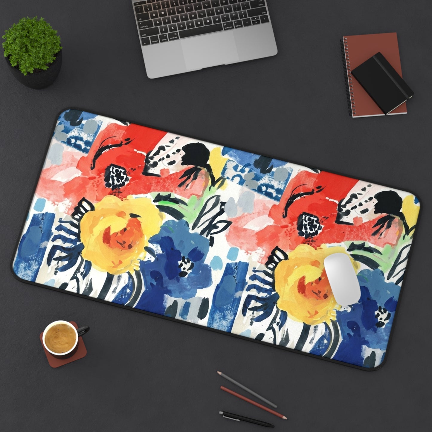 Abstract Flora Desk Mat