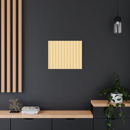 Buttercup Stripe Stretched Canvas Wall Art