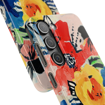 Abstract Flora Snap Phone Case