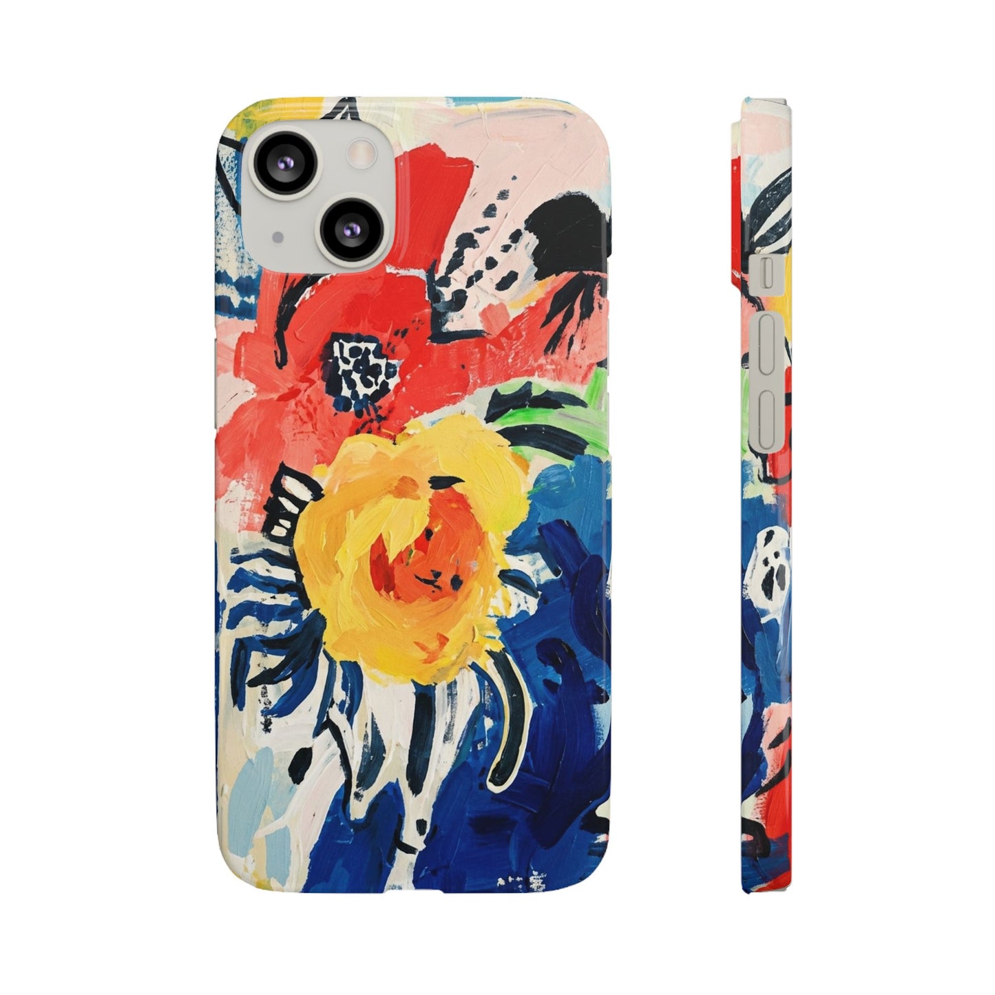 Abstract Flora Snap Phone Case