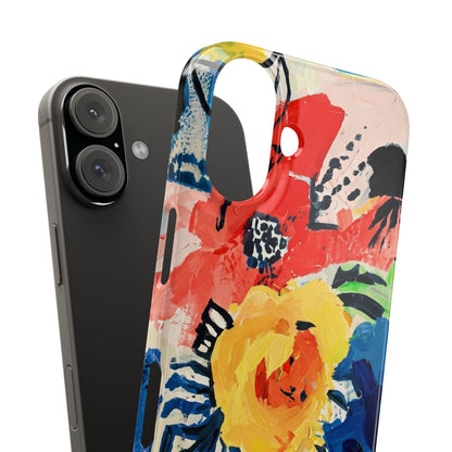 Abstract Flora Snap Phone Case