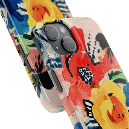 Abstract Flora Snap Phone Case