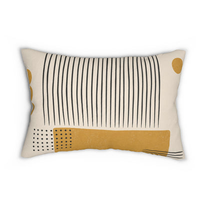 Ochre Cadence Rectangular Throw Pillow