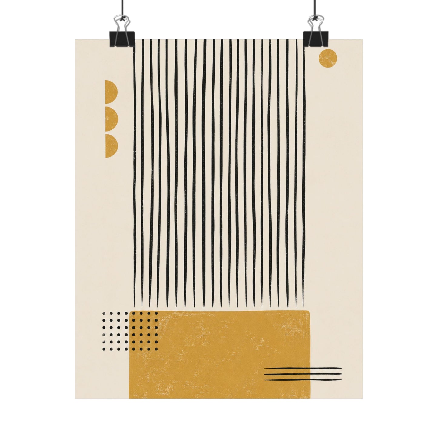 Ochre Cadence Art Poster
