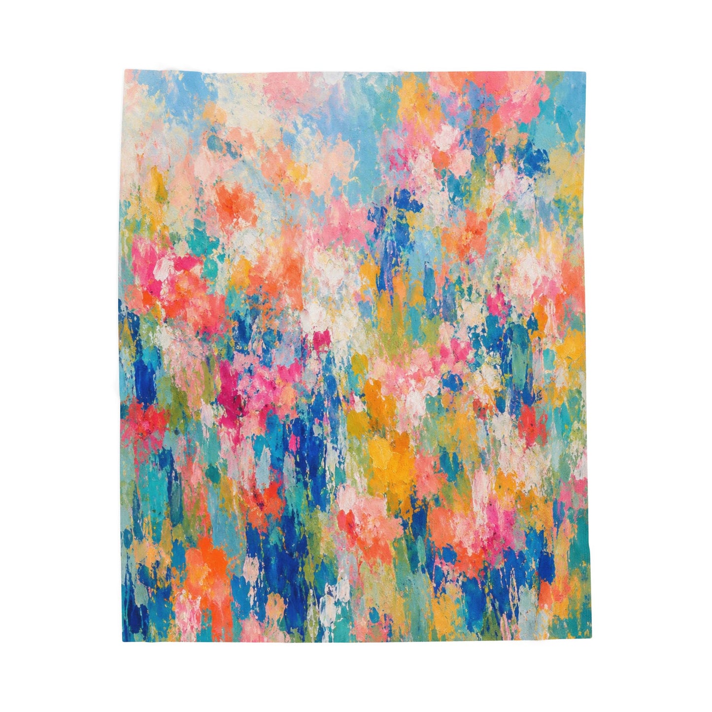 Chromatic Meadow Velveteen Plush Blanket