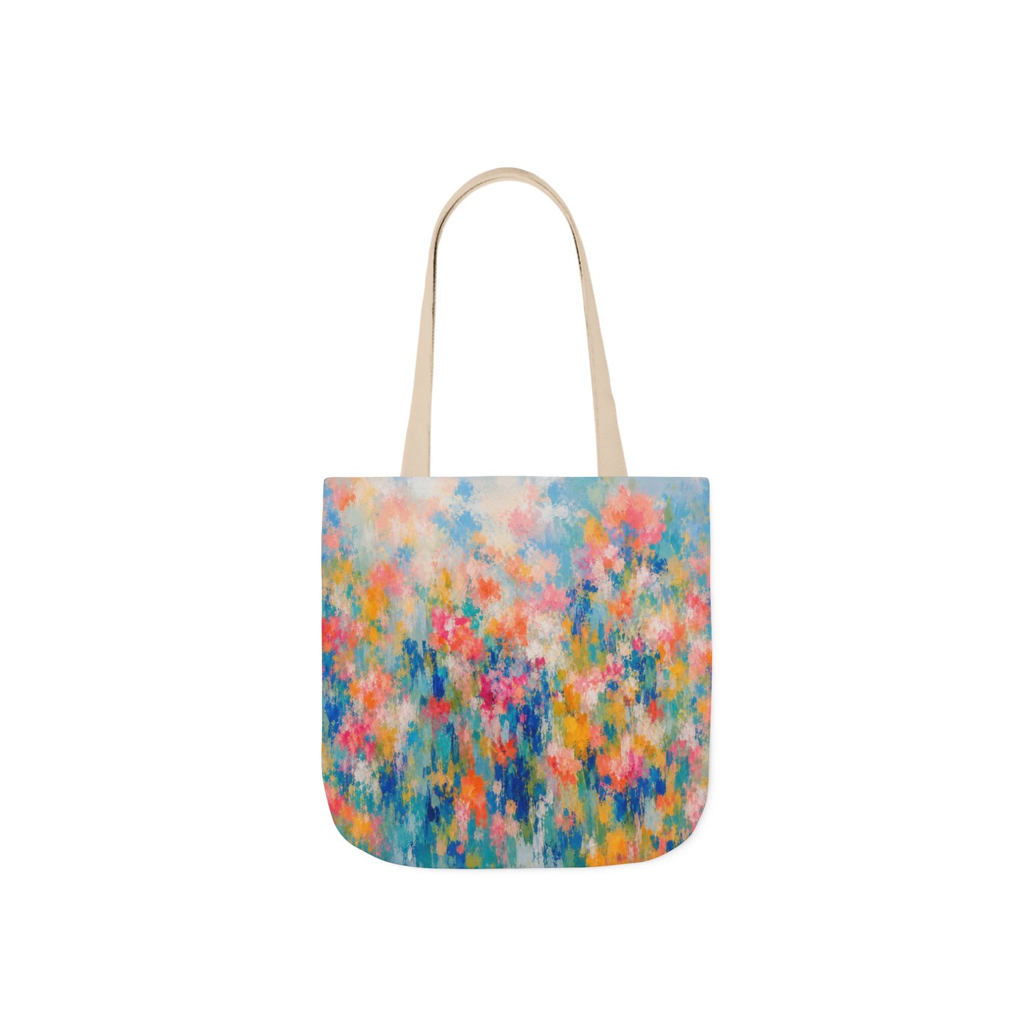 Chromatic Meadow Tote Bag with 5-Color Straps