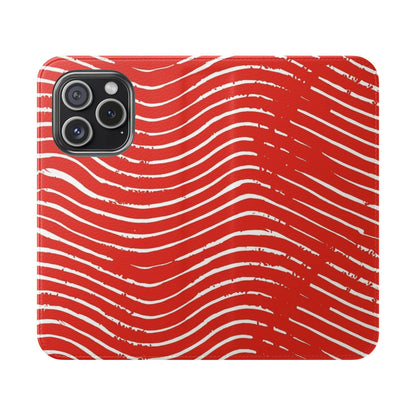 Scarlet Tide Vegan Leather Flip Case