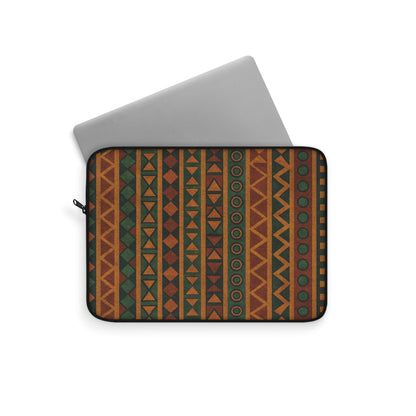 Tribal Pattern Laptop Sleeve | Boho Chic Tech Accessory, Modern Geometric Design for Students, Gifts for Her, Back to School