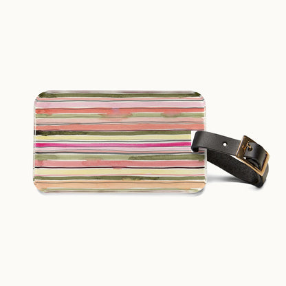 Summer Stripe Luggage Tag