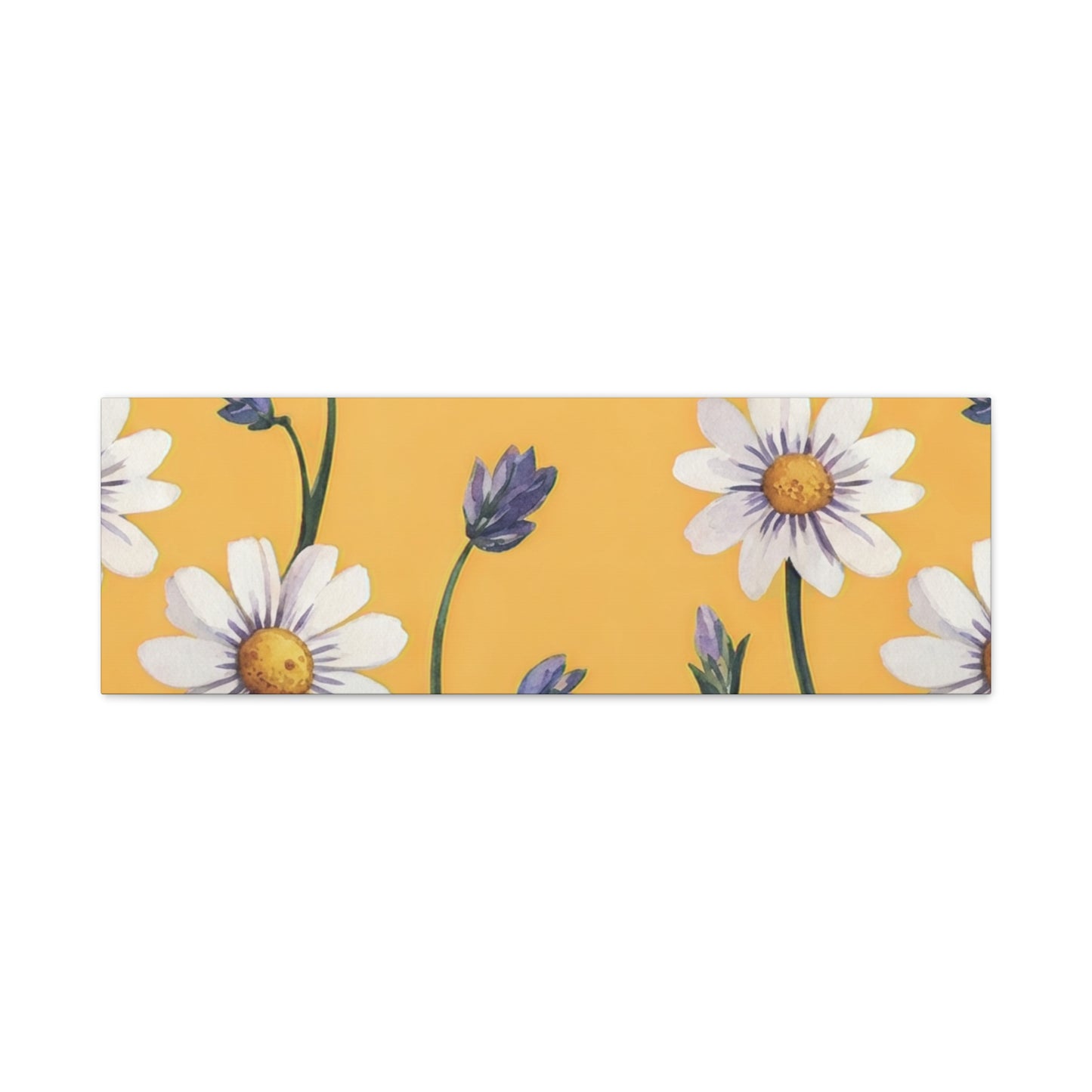 Spring Daisies Stretched Canvas Wall Art