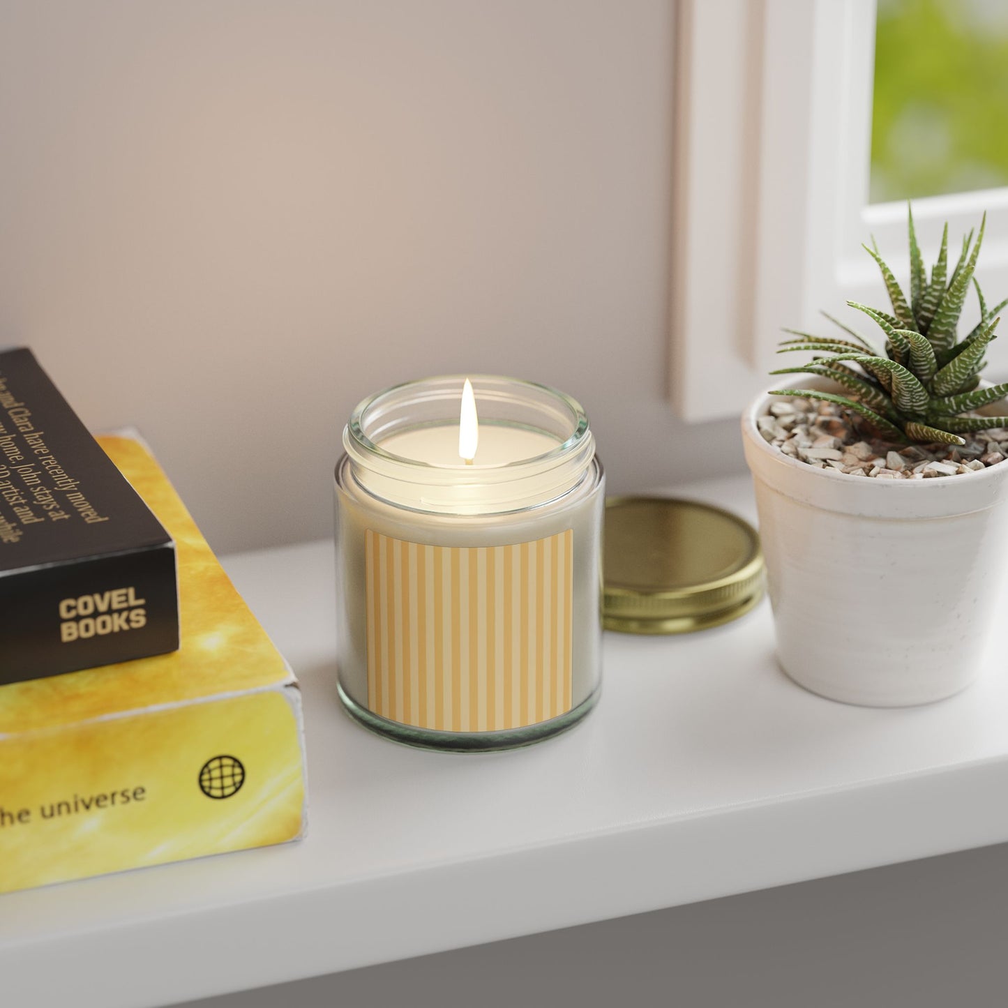 Buttercup Stripe Scented Candles