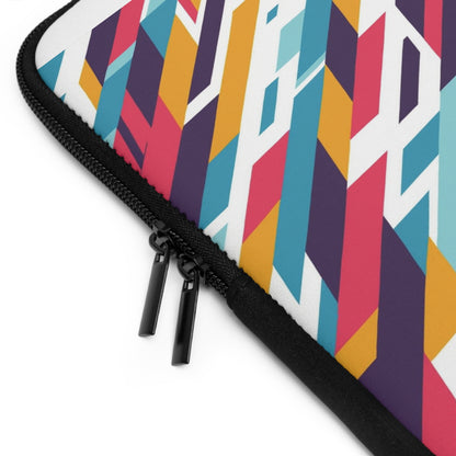 Colorful Geometric Laptop Sleeve | Vibrant Tech Accessory for Students, Professionals, College, Birthday Gift, Everyday Use