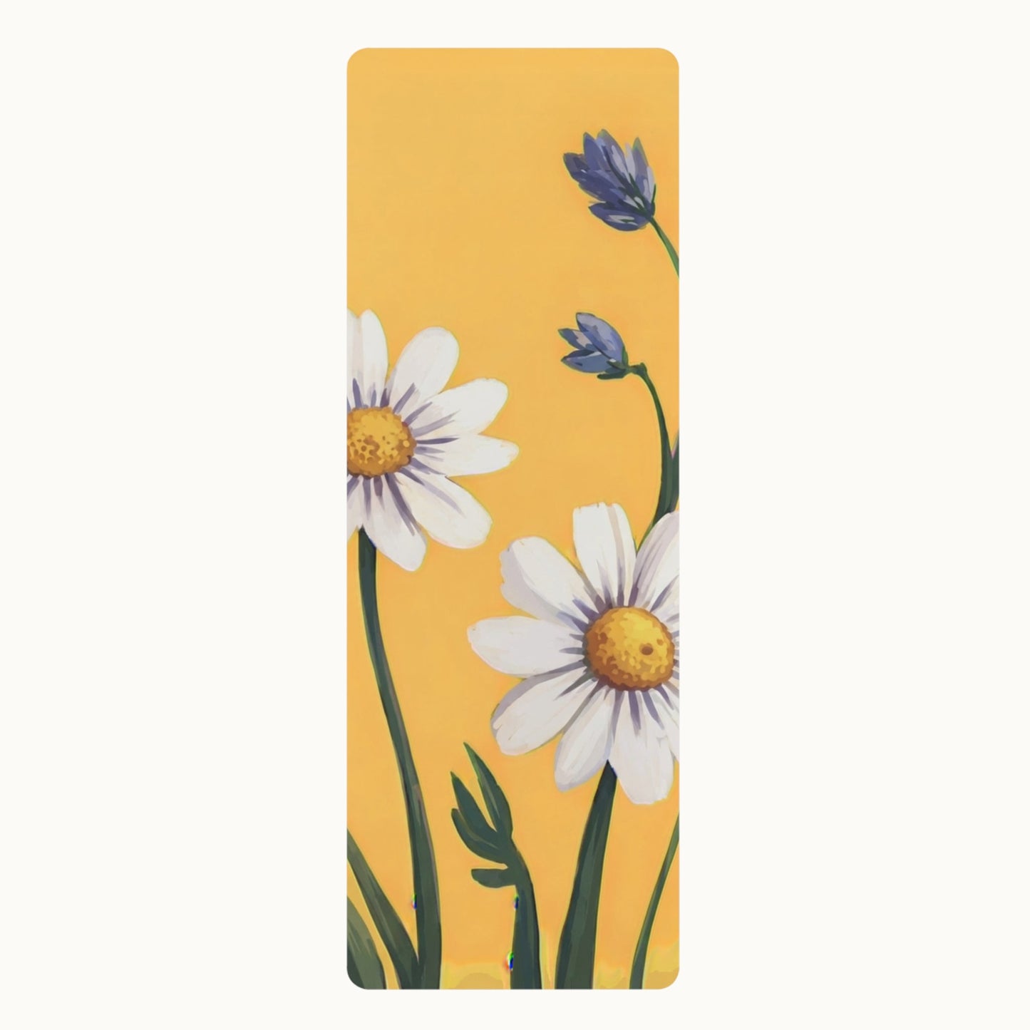 Spring Daisies Rubber Yoga Mat