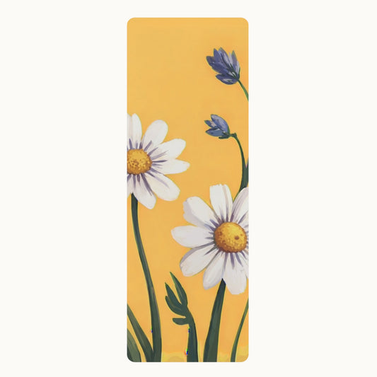 Spring Daisies Rubber Yoga Mat