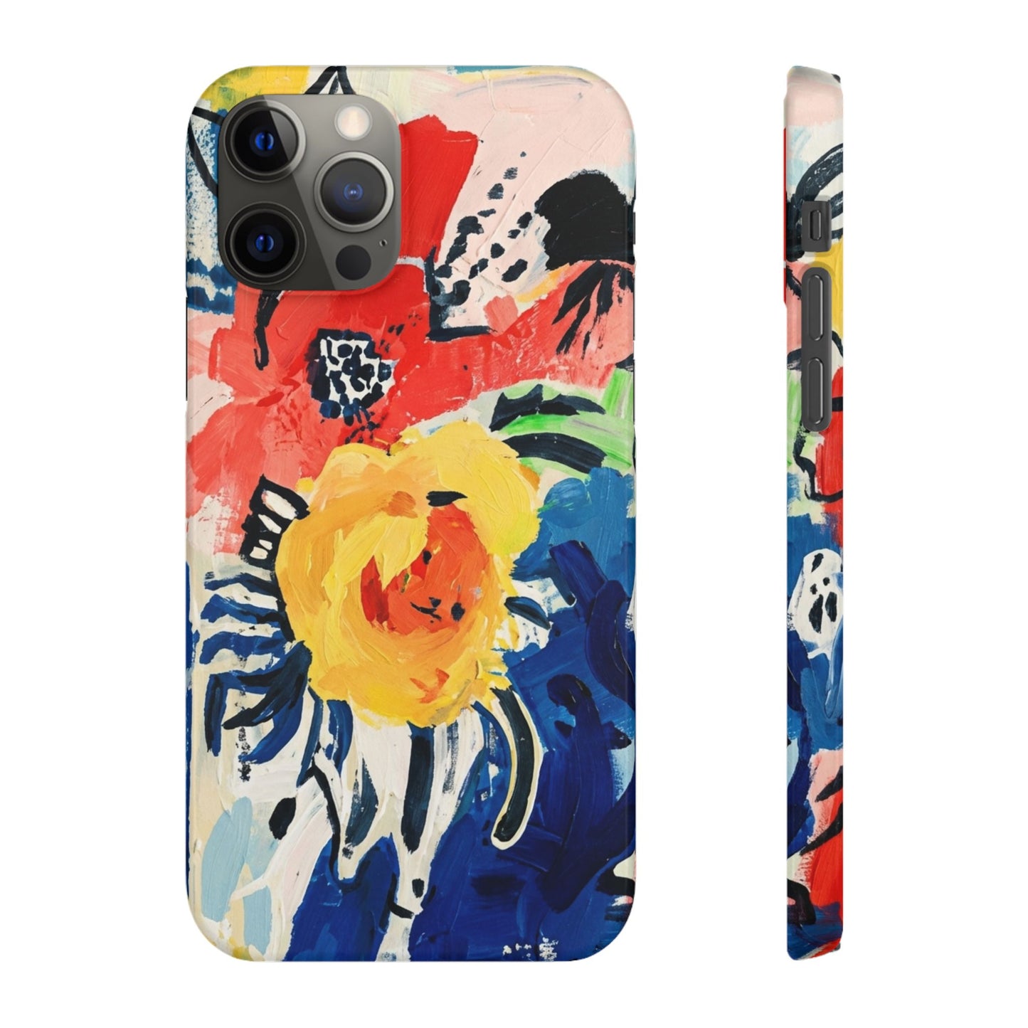 Abstract Flora Snap Phone Case