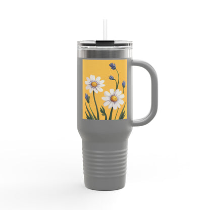 Spring Daisies 40oz Insulated Travel Mug