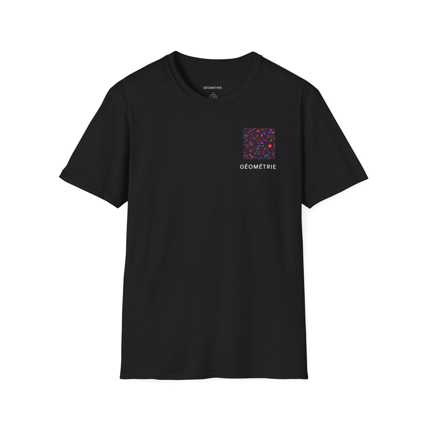 Geo Pattern Unisex Softstyle T-Shirt | Casual Everyday Tee, Graphic Shirt, Gift for Him/Her, Trendy Wear, Artsy Style (Pattern 05)