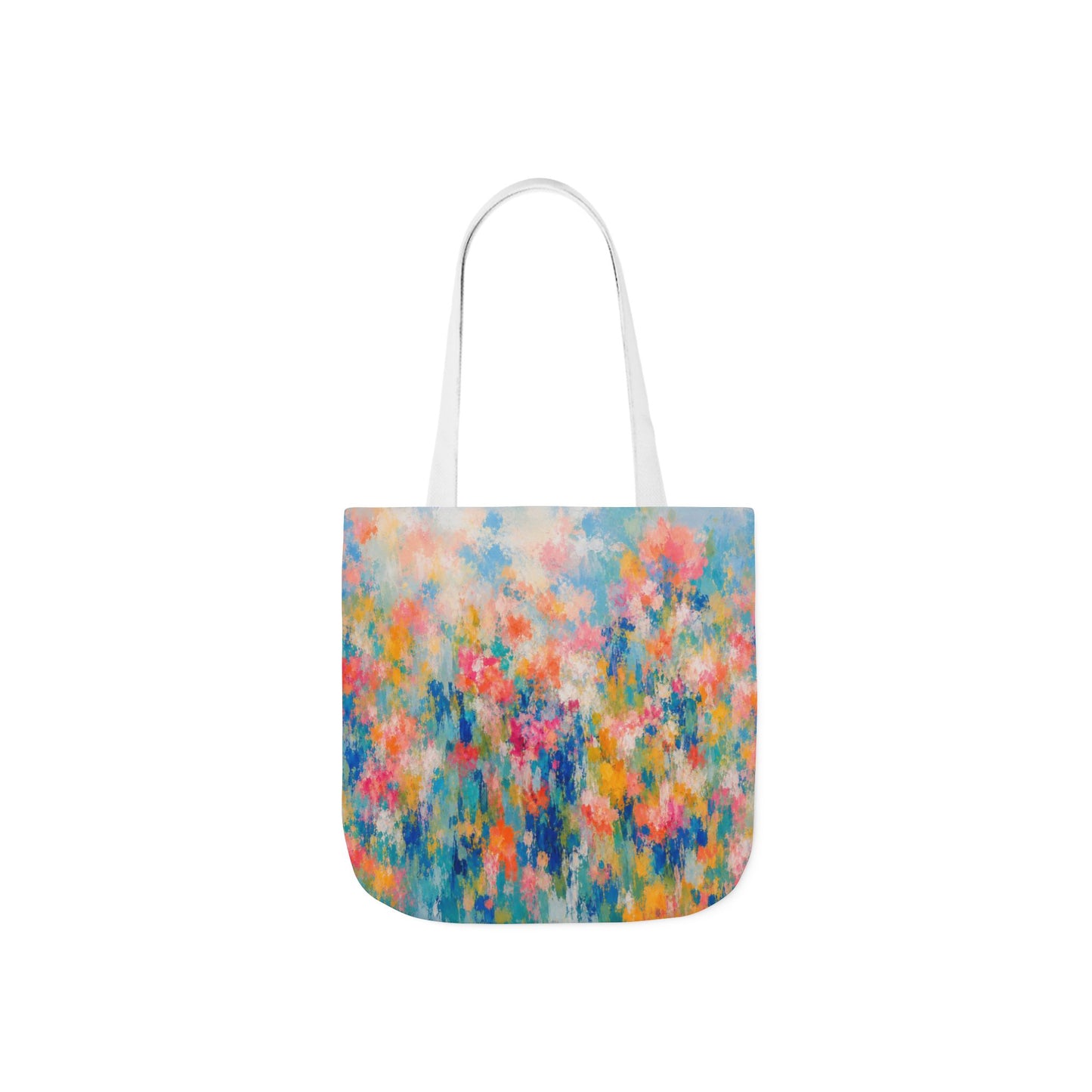 Chromatic Meadow Tote Bag with 5-Color Straps