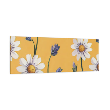 Spring Daisies Stretched Canvas Wall Art