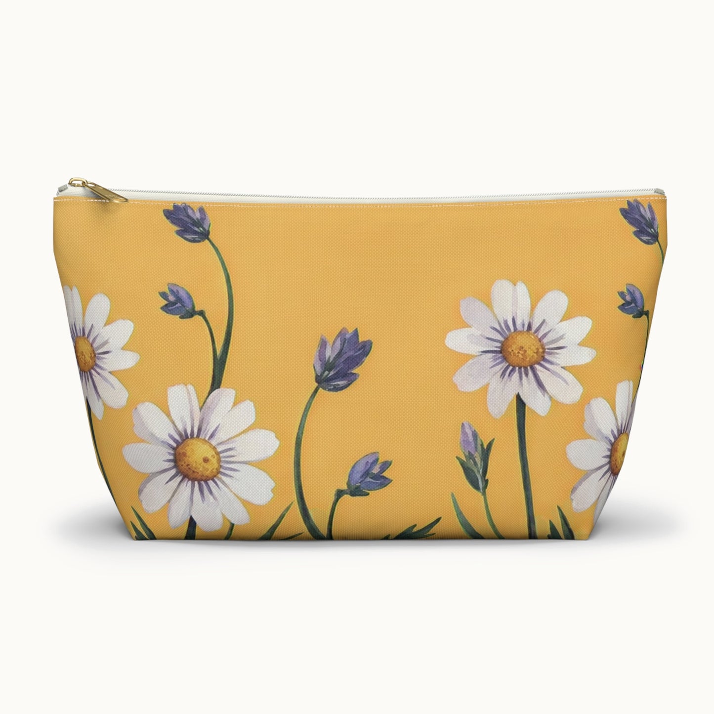 Spring Daisies Accessory Pouch with T-bottom