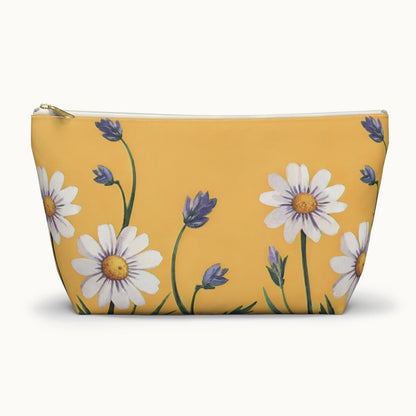 Spring Daisies Accessory Pouch with T-bottom