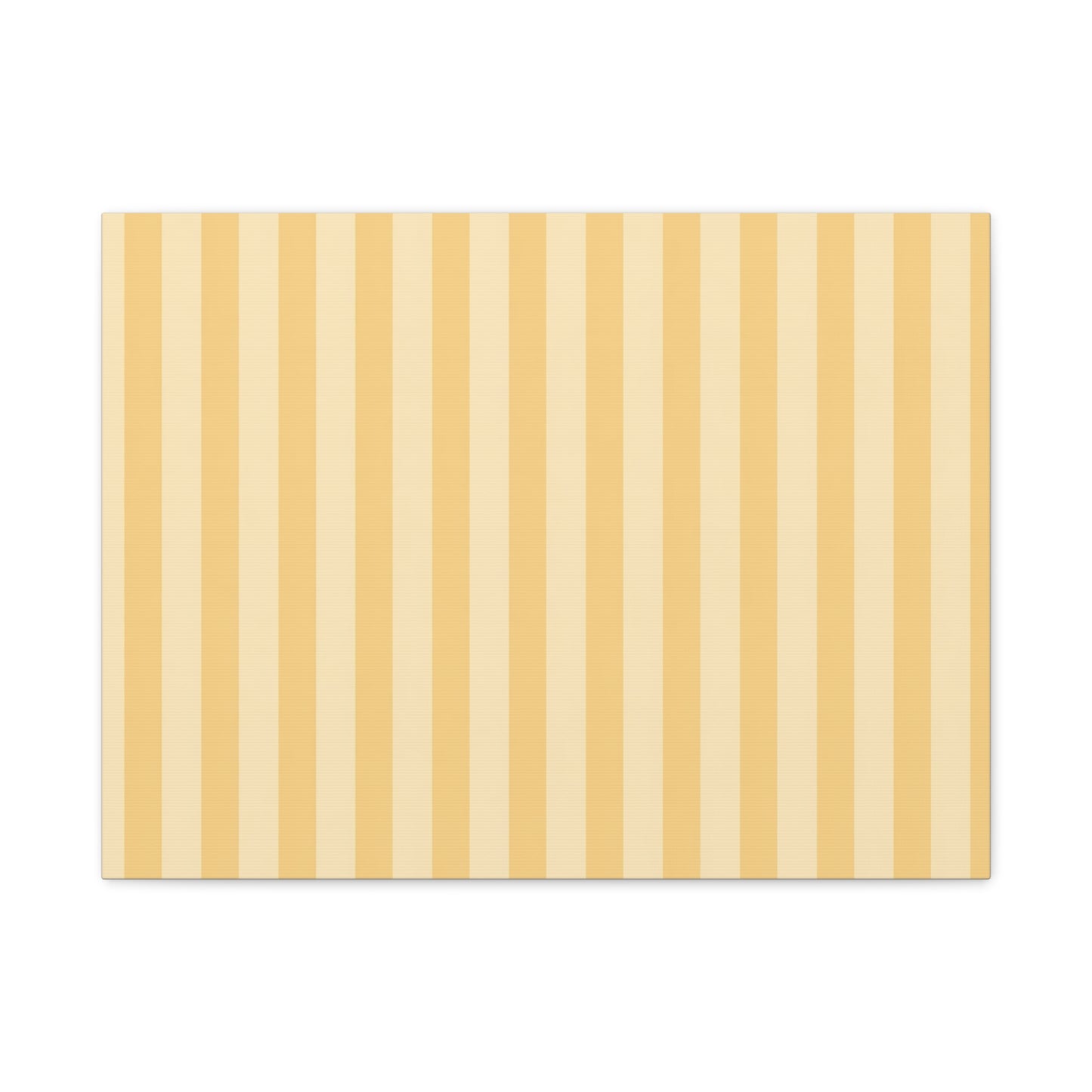 Buttercup Stripe Stretched Canvas Wall Art